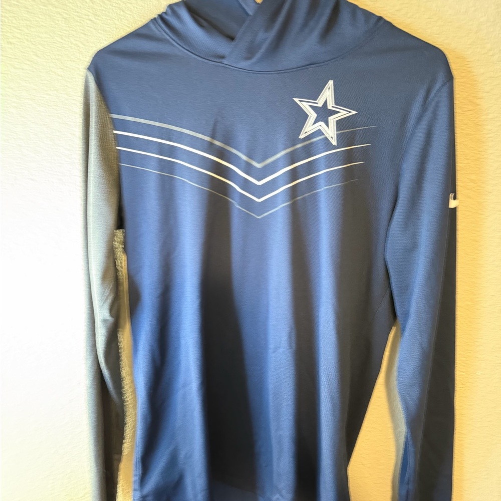 Dallas Cowboys NFL Nike Blue and Gray Women's Top